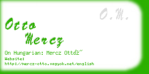 otto mercz business card